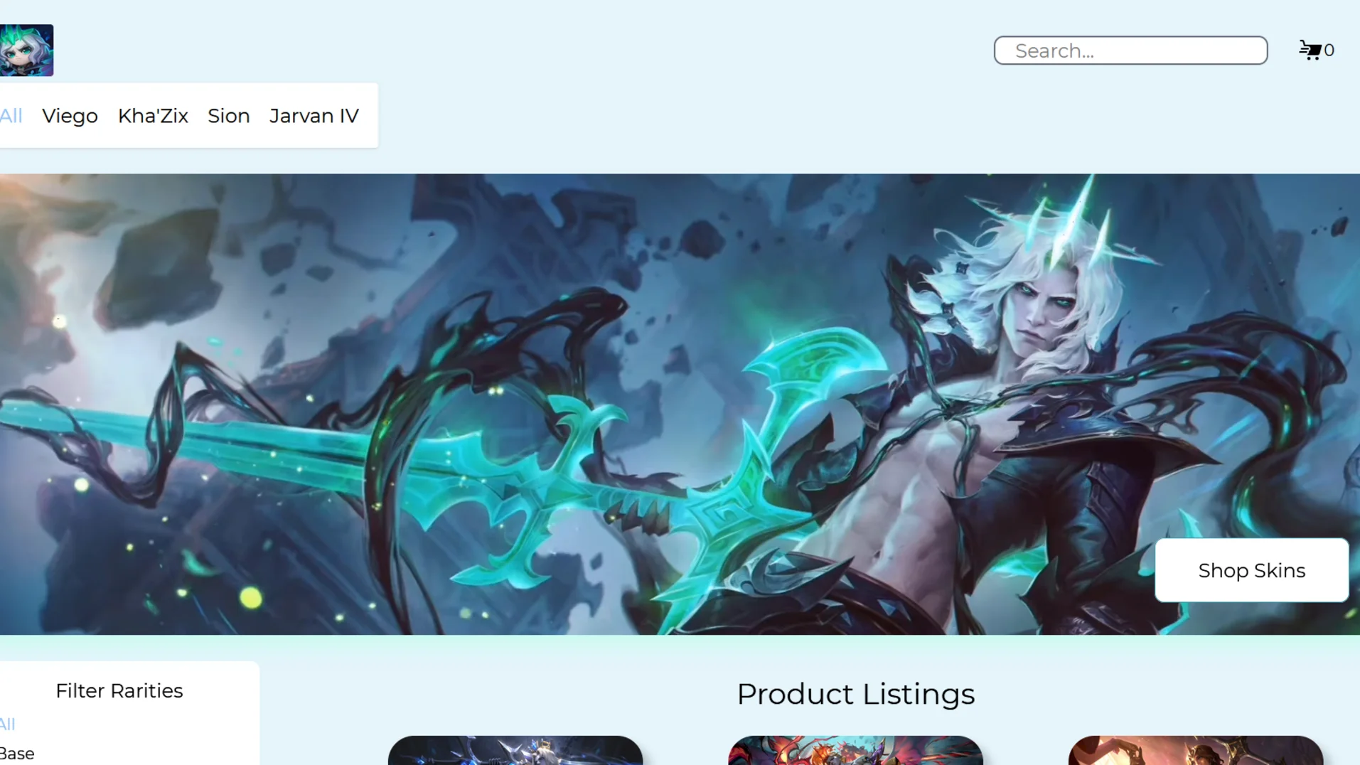 Web shop showcase image